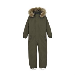 Color Kids snowsuit w/fake fur - Grape Leaf