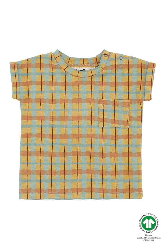 Soft Gallery Frederick T-shirt - Narcissus, AOP Check