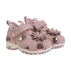 Color Kids Baby Sandals W. Velcro Strap - Woodrose