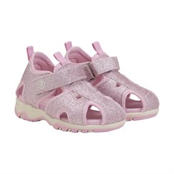 Color Kids Baby Sandals W. Velcro Strap - Coral Blush