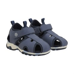 Color Kids Baby Sandals W. Velcro Strap - Vintage Indigo