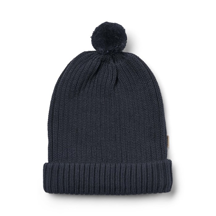 Wheat beanie Alphie - Navy