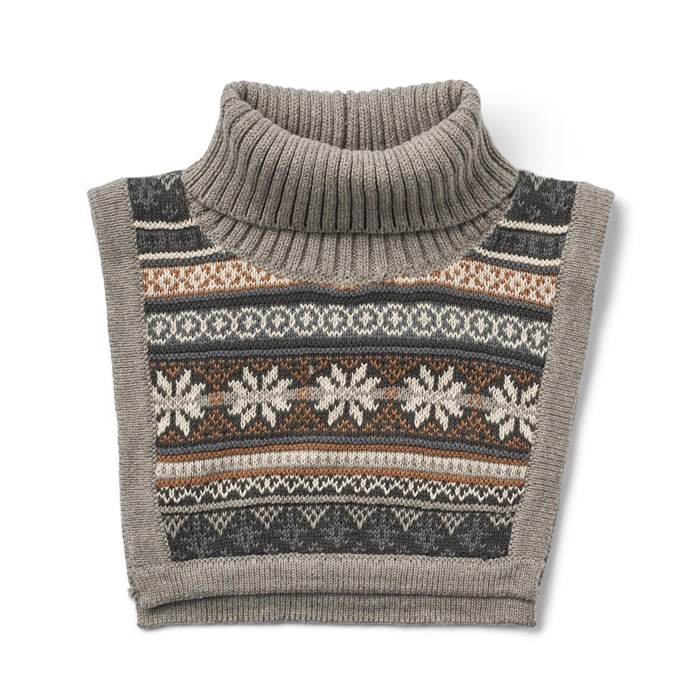 Wheat Lorenz neckwarmer - Warm grey melange