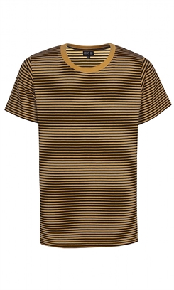 Kids-up Norr 52 SS T-shirt - Mustard stripes