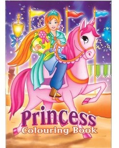 A4 Malebog 16 sider - Princess & Horse