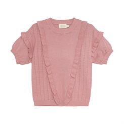 Creamie Pullover SS pointelle - Brandied Apricot