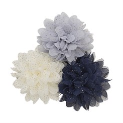Creamie Flowerpins 3-Pack - Indigo blue