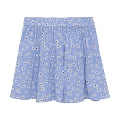 Creamie Skirt Flower crepe - Bel Air Blue