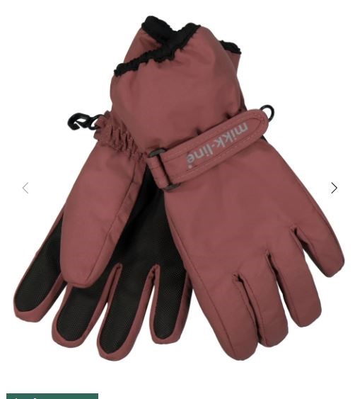 Mikk-line nylon gloves - Rose brown