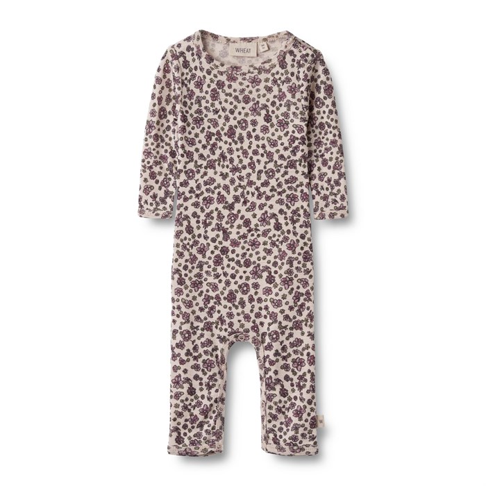 Wheat wool Jumpsuit Haven - Autumn flowers