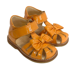 Angulus sandal med sløjfe og velcro - Mandarin