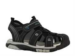 Lukket sandal med velcro - Black
