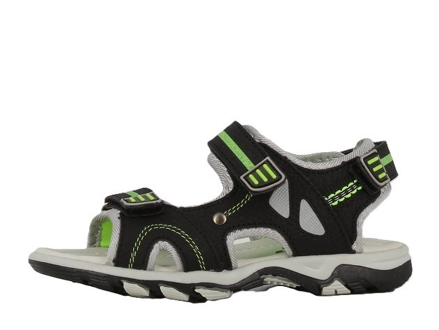 Sandal med justerbar velcro - Black