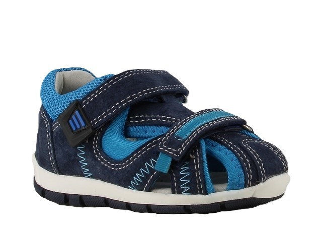 Lukket startersandal med velcro - Navy/Blue