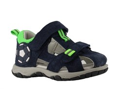 Lukket fodbold sandal med velcro - Navy