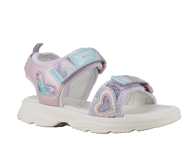 Hjertesandal med velcro - Purple