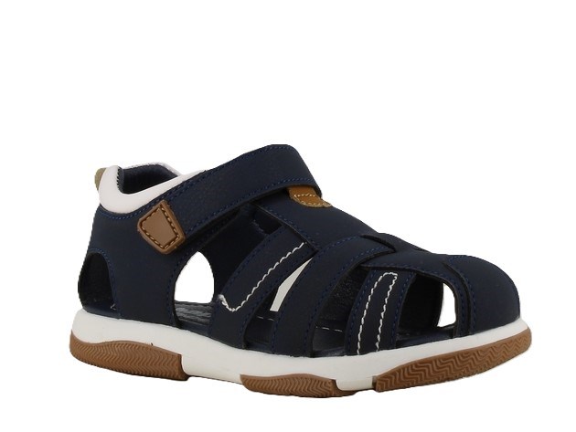 Lukket sandal med velcro - Navy