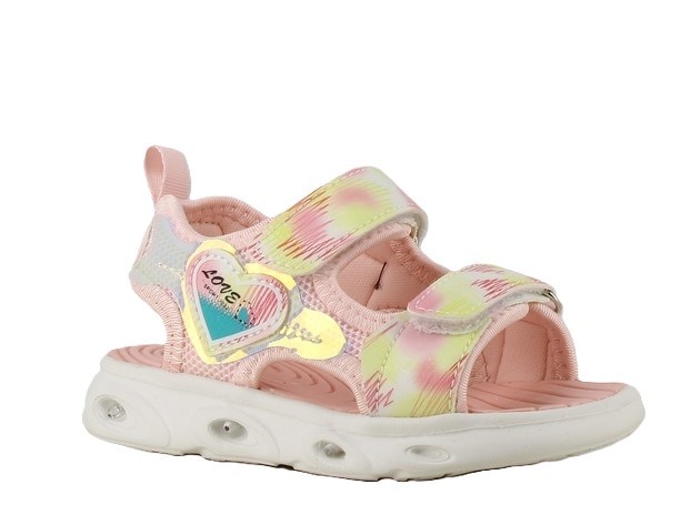 Love sandal v/velcro (Blinkesandal!) - Pink