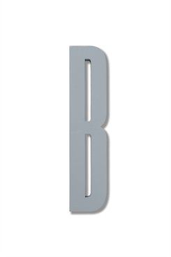 Design Letters ABC Træ Bogstaver i grå (B)