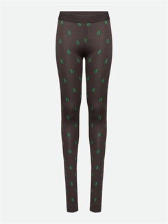 Rosemunde leggings - Monogram green print