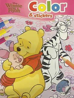 Disney farvebog Color & stickers - Winnie the Pooh