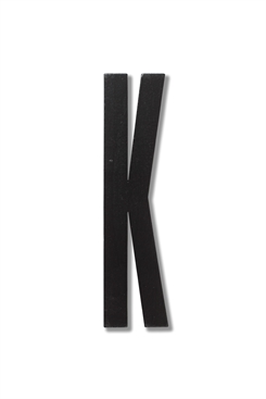 Design Letters ABC Træ Bogstaver i sort (K)