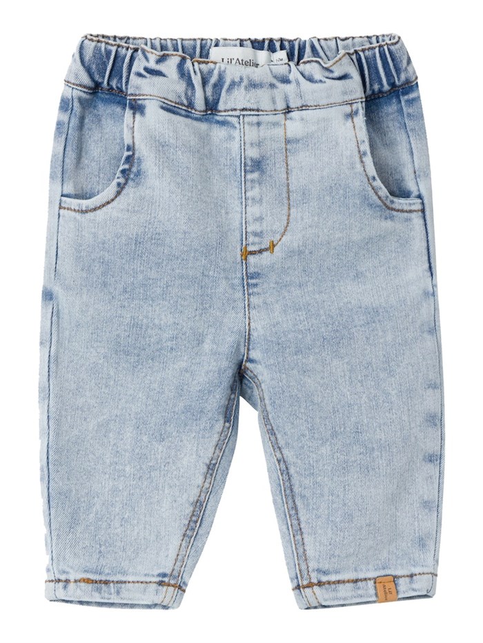 Lil\' Atelier Ben tapered jeans - Light Blue denim