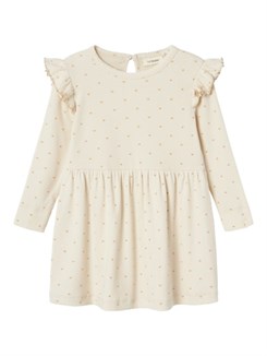 Lil' Atelier Gago Kea LS dress - Turtledove hearts