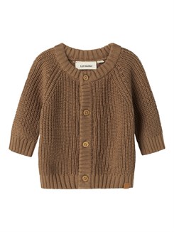 Lil' Atelier Emlen LS knit cardigan - Sepia Tint