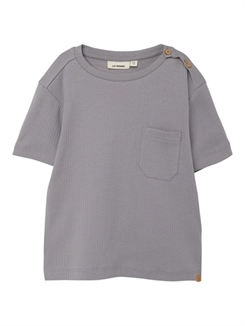 Lil' Atelier Isak SS T-shirt - Silver filigree