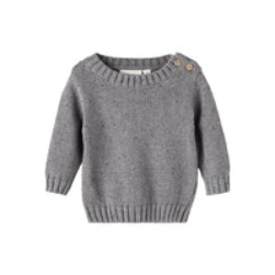 Lil\' Atelier Galto LS knit cardigan - Silver filigree