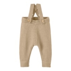 Lil' Atelier Emlen knit pants - Warm sand