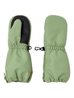 Lil' Atelier Snow mittens - Oil green