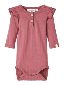 Lil' Atelier Nala slim LS body - Dry Rose