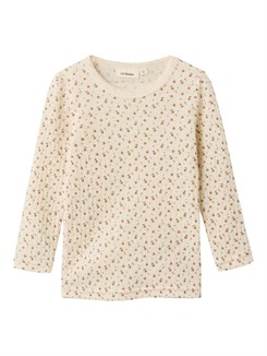 Lil' Atelier Fargo LS wool Top - Turtledove