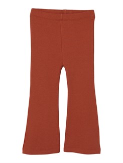 Lil' Atelier Gago bootcut leggings - Baked clay