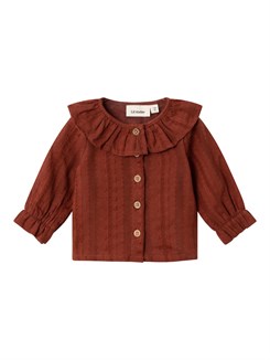 Lil' Atelier Runa loose shirt - Fired brick