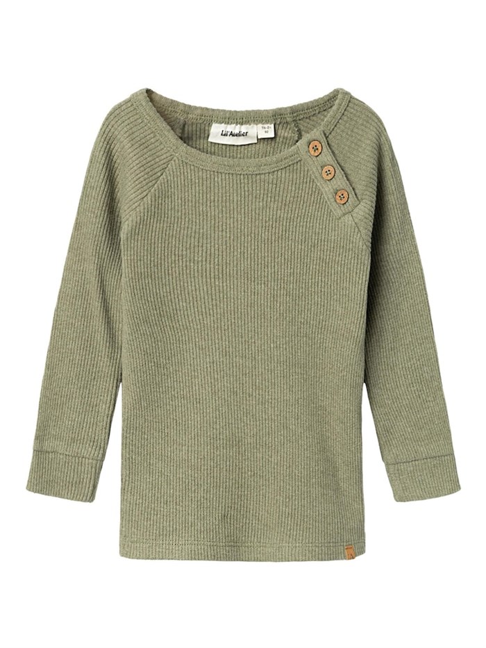 Lil\' Atelier Sophio LS t-shirt - Loden green