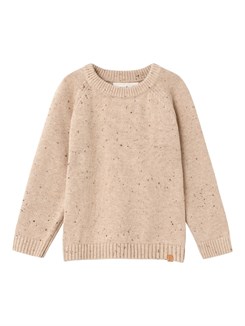 Lil' Atelier Galto LS knit - Warm sand