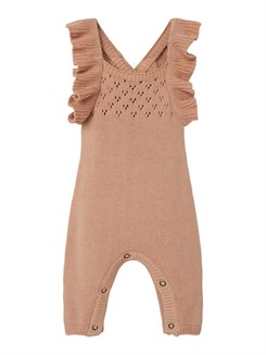 Lil' Atelier Floro knit overall - Sirocco