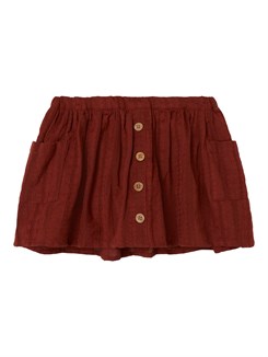 Lil' Atelier Fruna loose skirt - Fired brick