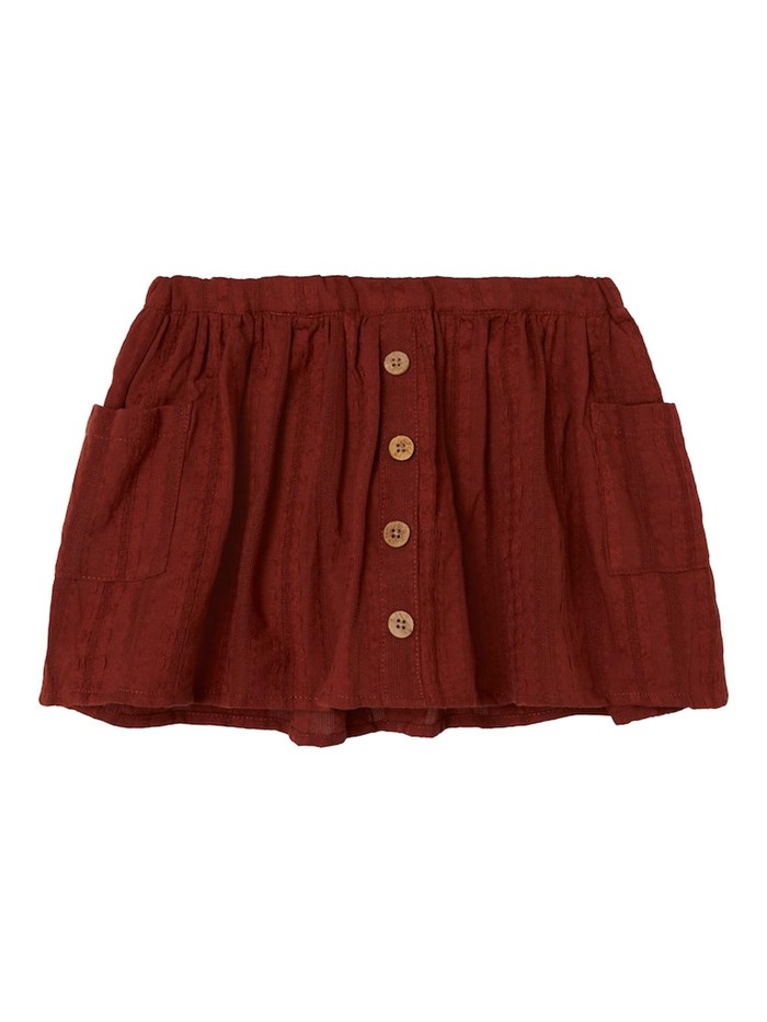 Lil\' Atelier Fruna loose skirt - Fired brick