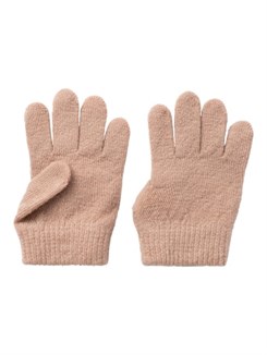 Lil' Atelier Nanson knit gloves - Rygby Tan