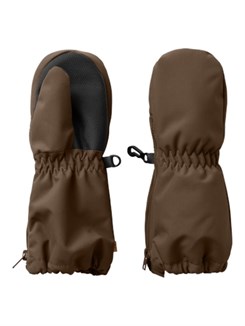 Lil' Atelier Snow mittens - Dark earth