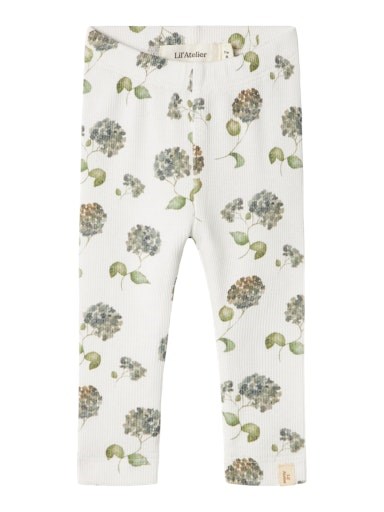 Lil\' Atelier Gavo slim leggings - Coconut milk blue flower