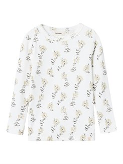 Lil' Atelier Gavo LS t-shirt - Coconut milk yellow flowers