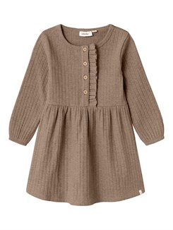 Lil' Atelier Niva LS dress - Woodsmoke