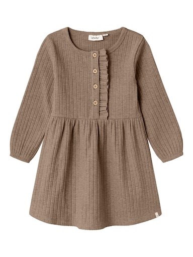 Lil\' Atelier Niva LS dress - Woodsmoke