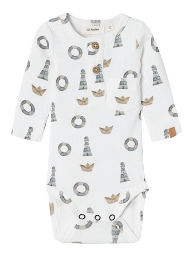 Lil\' Atelier Gavo LS slim body - Coconut milk Lighthouse