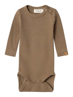 Lil' Atelier Halli LS slim body - Sepia Tint